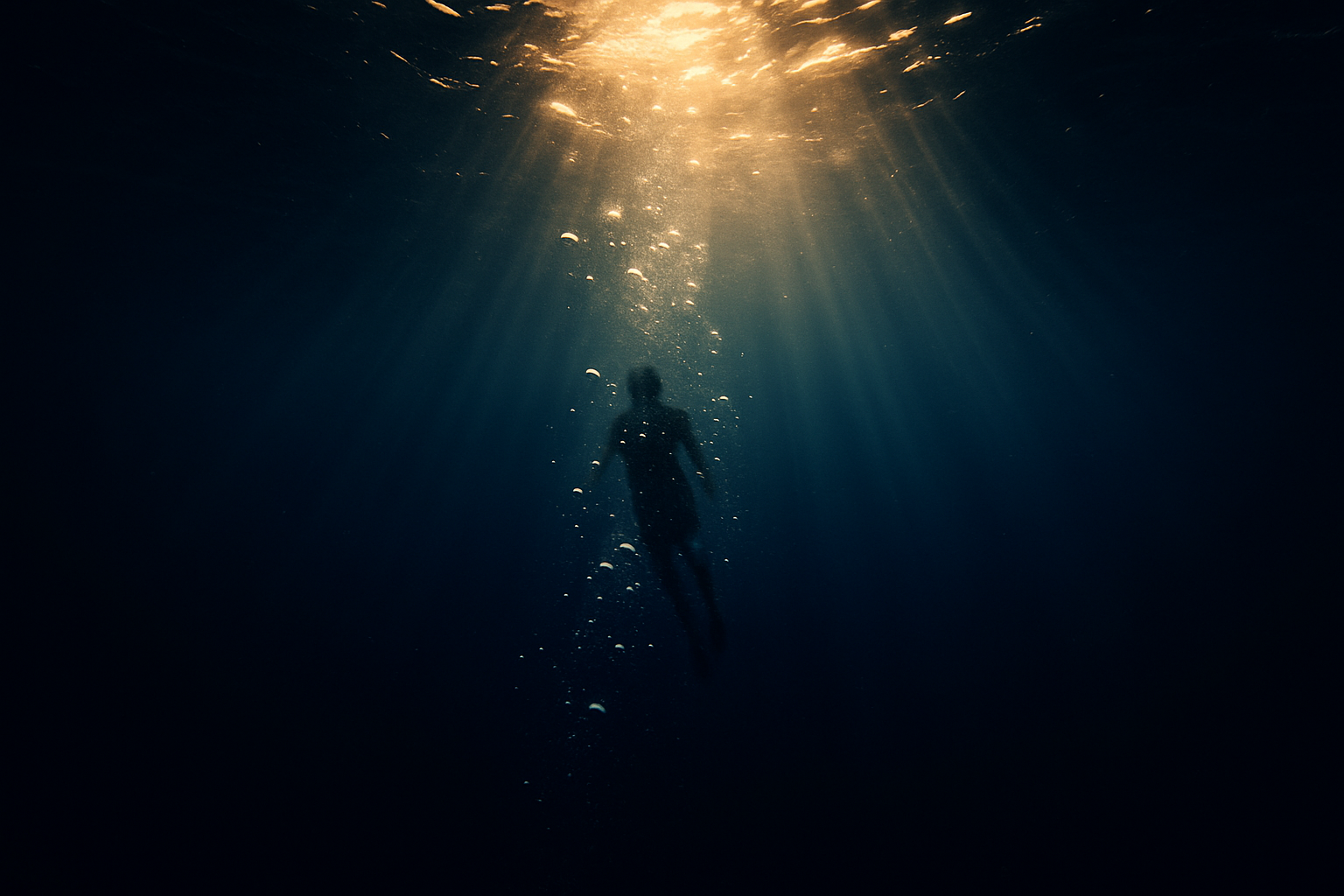 暗闇から光へ浮上する瞬間